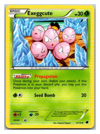 Exeggcute 4/116 Plasma Freeze (Uncommon) (Exc Condition)