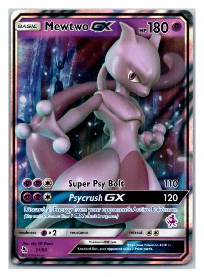 Mewtwo GX 31/68 Hidden Fates Battle Academy (Ultra Rare) (Mewtwo Deck)