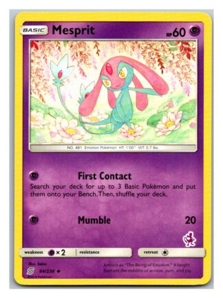 Mesprit 84/236 Unified Minds Battle Academy (Mewtwo Deck)