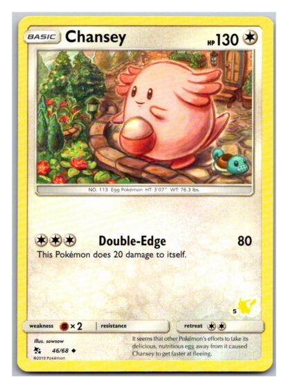 Chansey 46/68 Hidden Fates Battle Academy (Pikachu  Deck) (5)