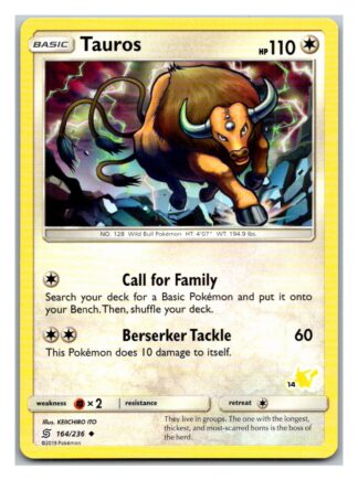 Tauros 164/236 Unified Minds Battle Academy (Pikachu  Deck) (14)