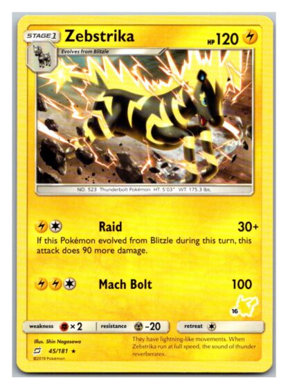 Zebstrika 45/181 Team Up Battle Academy (Pikachu  Deck) (16)