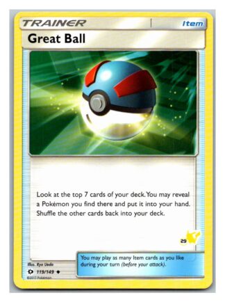 Great Ball 119/149 Sun & Moon Battle Academy (Pikachu  Deck) (29)