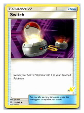 Switch 132/149 Sun & Moon Battle Academy (Pikachu  Deck) (36)