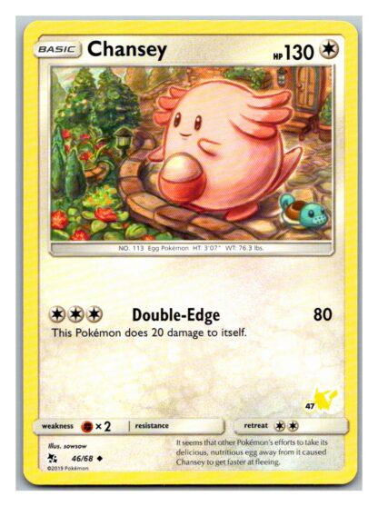 Chansey 46/68 Hidden Fates Battle Academy (Pikachu  Deck) (47)
