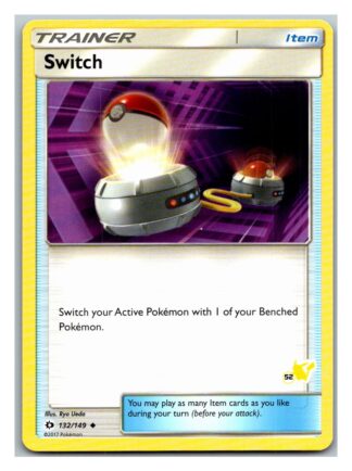 Switch 132/149 Sun & Moon Battle Academy (Pikachu  Deck) (52)