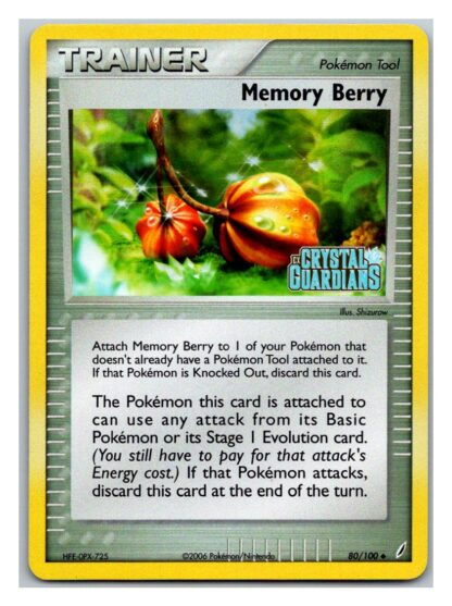Memory Berry 80/100 Crystal Guardians (Reverse Holo) (Exc Condition)
