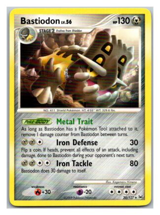 Bastiodon 20/127 Platinum (Rare) (Exc Condition)