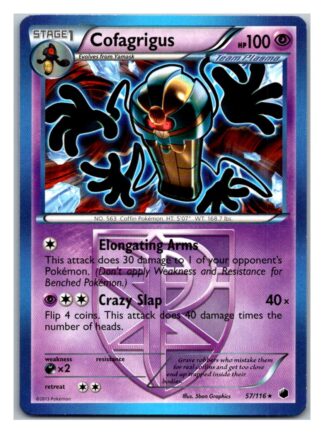 Cofagrigus 57/116 Plasma Freeze (Rare) (Exc Condition)