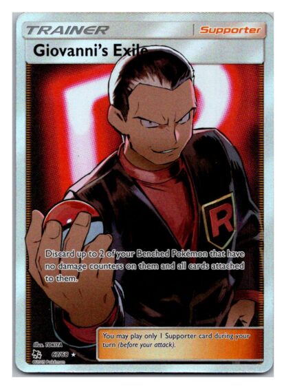 Giovanni's Exile 67/68 Hidden Fates (Ultra Rare) (Exc Condition)