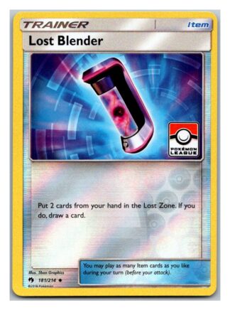 Lost Blender 181/214 Lost Thunder Pokemon League Promo (Reverse Holo) (Exc Condition)