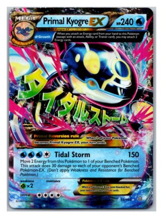 Primal Kyogre EX 55/160 Primal Clash (Ultra Rare) (Exc Condition)