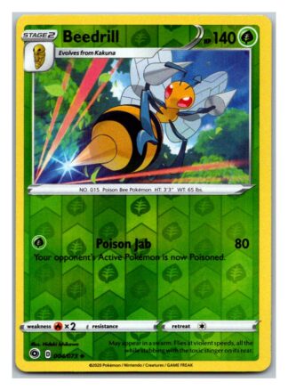 Beedrill 4/73 Champion's Path (Exc Condition) (Reverse Holo)