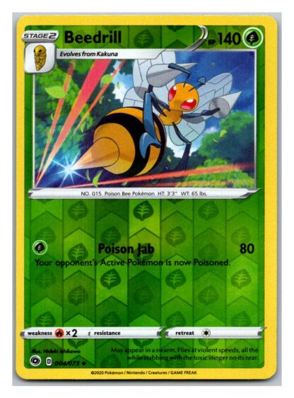 Beedrill 4/73 Champion's Path (Exc Condition) (Reverse Holo)