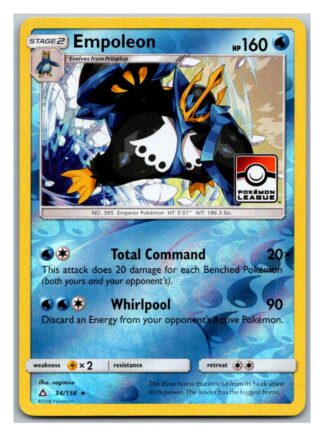 Empoleon 34/156 Ultra Prism Pokemon League Promo (Reverse Holo) (Exc Condition)