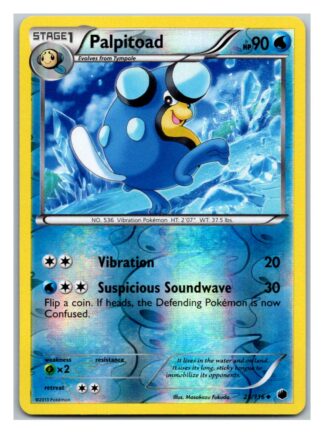 Palpitoad 25/116 Plasma Freeze (Reverse Holo) (Exc Condition)