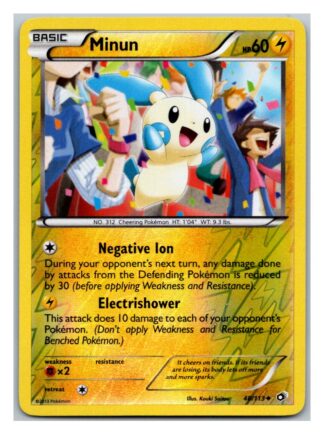 Minun 48/113 Legendary Treasures (Reverse Holo) (Exc Condition)