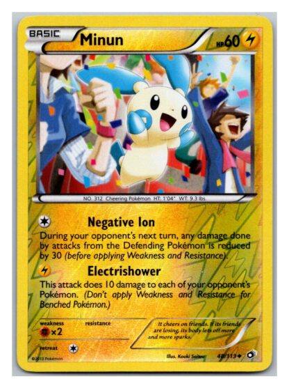 Minun 48/113 Legendary Treasures (Reverse Holo) (Exc Condition)