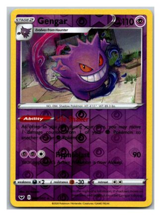 Gengar 085/202 Sword and Shield (Reverse Holo) (Exc Condition)