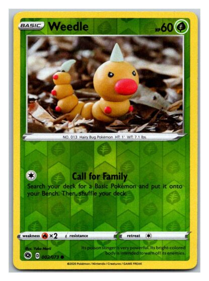 Weedle 2/73 Champion's Path (Exc Condition) (Reverse Holo)