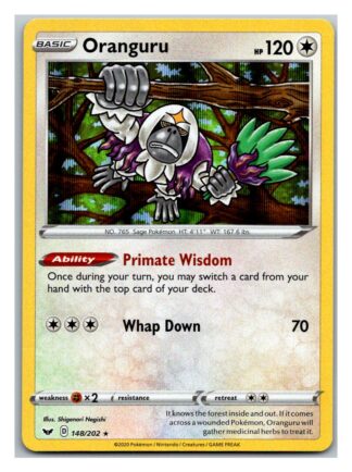 Oranguru 148/202 Sword and Shield (Holo) (Exc Condition)