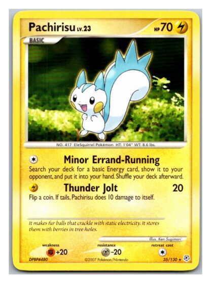 Pachirisu 35/130 Diamond & Pearl (Rare) (P Condition)
