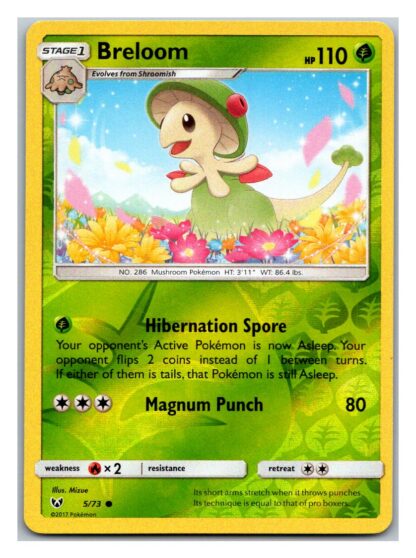 Breloom 5/73 Shining Legends (Reverse Holo) (Exc Condition)