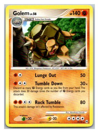 Golem 19/99 Arceus (Rare) (LP Condition)