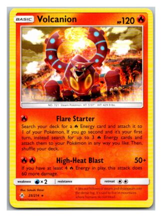 Volcanion 25/214 Unbroken Bonds (Theme Deck Rare) (Exc Condition)