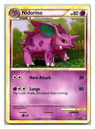 Nidorino 46/102 Triumphant (Uncommon) (LP Condition)