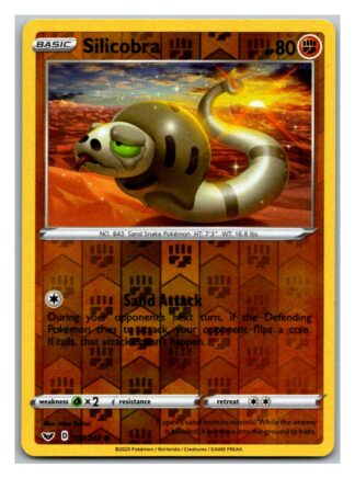 Silicobra 107/202 Sword and Shield (Reverse Holo) (Exc Condition)