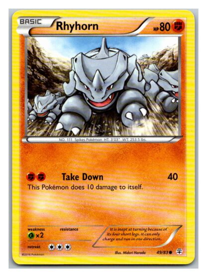 Rhyhorn 49/83 Generations (Common) (P Condition)