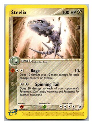 Steelix 23/100 EX Sandstorm (Rare) (Exc Cond)