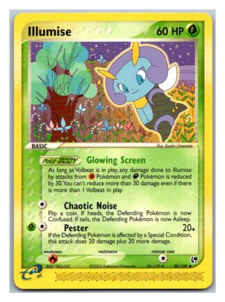 Illumise 38/100 EX Sandstorm (Uncommon) (Exc Cond)