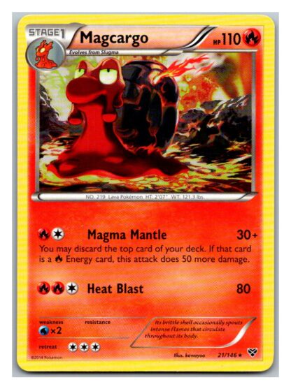 Magcargo 21/146 XY Base Set (Rare) (LP Condition)