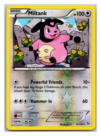 Miltank 83/106 Flashfire (Reverse Holo) (LP Condition)