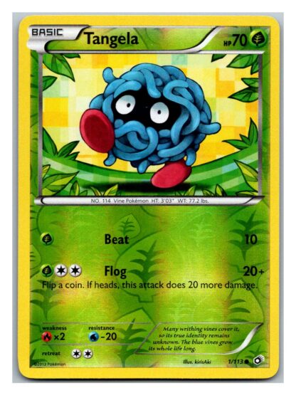 Tangela 1/113 Legendary Treasures (Reverse Holo) (Exc Condition)