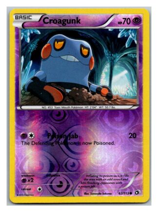 Croagunk 62/113 Legendary Treasures (Reverse Holo) (Exc Condition)