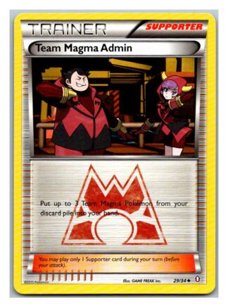 Team Magma Admin 29/34 Double Crisis (Exc Condition) (Uncommon)
