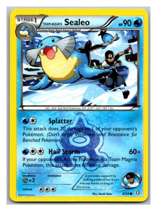 Team Aqua's Sealeo 4/34 Double Crisis (Exc Condition) (Common)