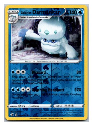 Galarian Darmanitan 048/192 Rebel Clash (Reverse Holo) (Exc Condition)
