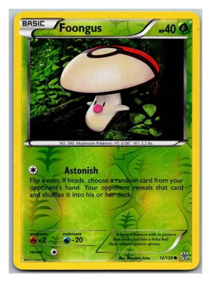 Foongus 12/135 Plasma Storm (Reverse Holo) (Exc Condition)
