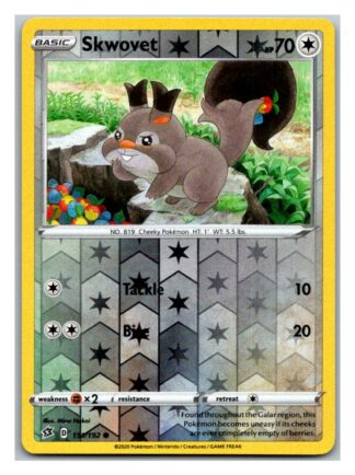 Skwovet 151/192 Rebel Clash (Reverse Holo) (Exc Condition)