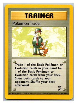 Pokemon Trader 106/130 Base Set 2 (Rare) (Excellent Condition)