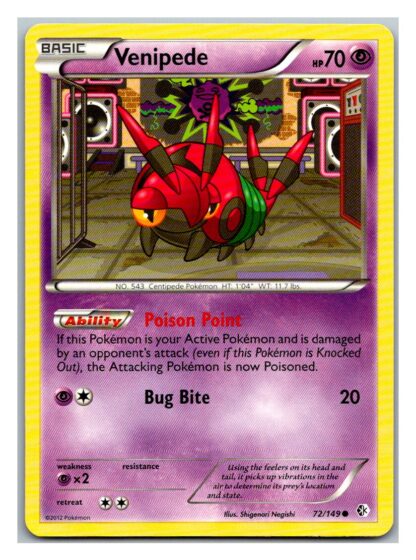 Venipede 72/149 Boundaries Crossed (Common) (Exc Condition)