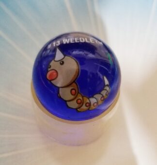 Weedle Pokemon Marble - Dark Blue 1999