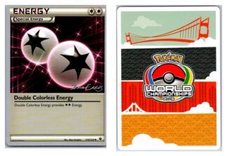 Double Colorless Energy 114/124 Fates Collide World Championship 2016 (Exc Condition)