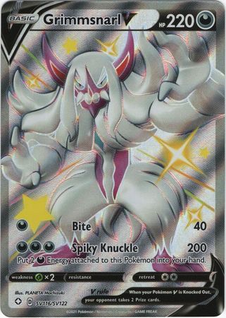 Grimmsnarl V SV116/SV122 Shining Fates (Ultra Rare) (NM-Exc Condition)