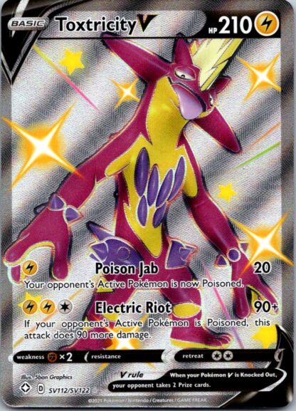 Toxtricity V SV112/SV122 Shining Fates (Ultra Rare) (NM-Exc Condition)