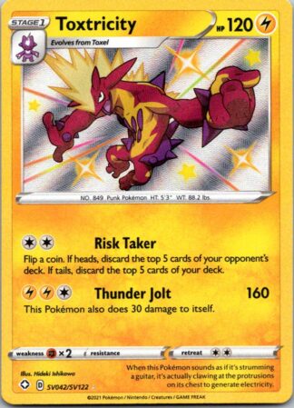 Toxtricity SV042/SV122 Shining Fates (Shiny Holo) (NM-Exc Condition)